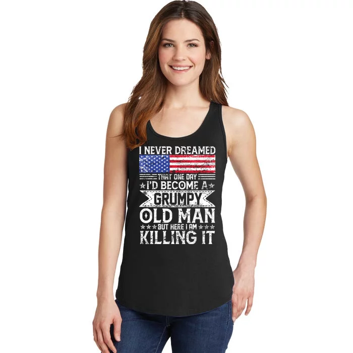 I Never Dreamed I'd Become A Grumpy Old Man Ladies Essential Tank