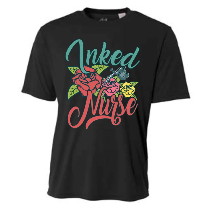 Inked Nurse Design For Tattooed Mom Tattooed Nurse Gift Cooling Performance Crew T-Shirt