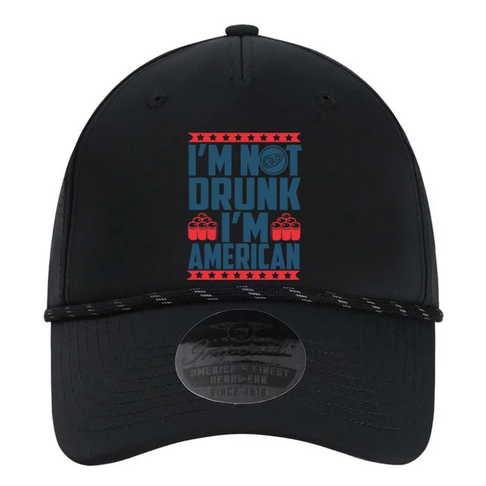 Im Not Drunk Im American Funny Gift Performance The Dyno Cap