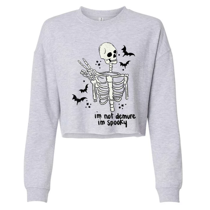 IM Not Demure IM Spooky Cropped Pullover Crew