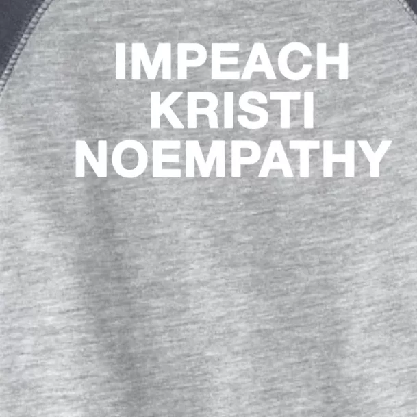 Impeach North Dakota Governor Kristi Noem Funny Cat Lover Gift Toddler Fine Jersey T-Shirt