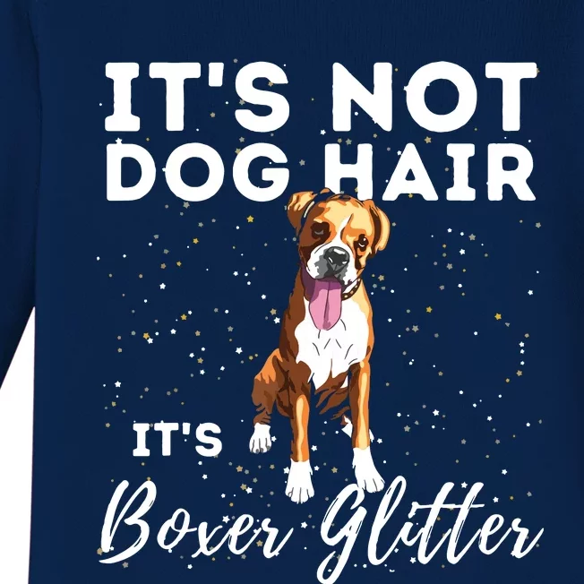 Its Not Dog Hair Its Boxer German Boxer Dog Owner Baby Long Sleeve Bodysuit