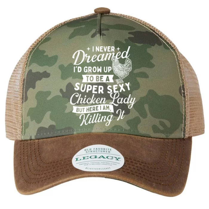 I Never Dreamed ID Grow Up Chicken Lover Farming Legacy Tie Dye Trucker Hat