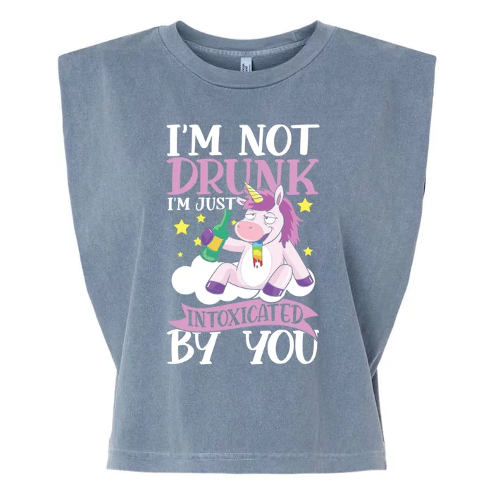 Im Not Drunk Im Just Intoxicated By You Gift Garment-Dyed Women's Muscle Tee