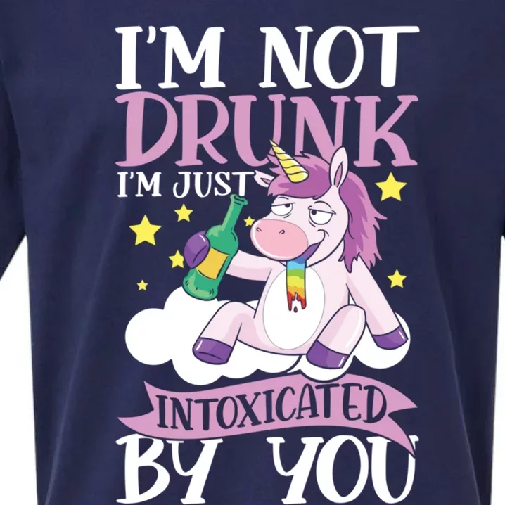 Im Not Drunk Im Just Intoxicated By You Gift Sueded Cloud Jersey T-Shirt