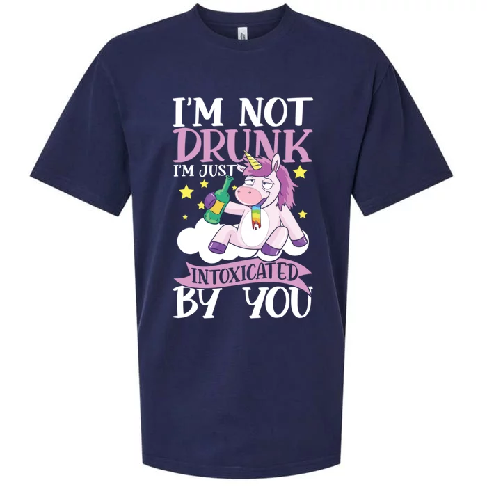 Im Not Drunk Im Just Intoxicated By You Gift Sueded Cloud Jersey T-Shirt