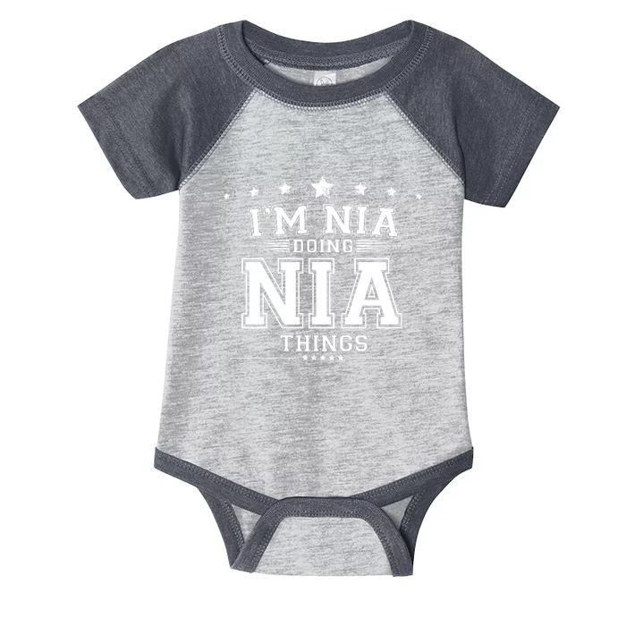 Im Nia Doing Nia Things Infant Baby Jersey Bodysuit