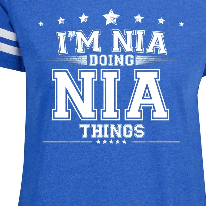 Im Nia Doing Nia Things Enza Ladies Jersey Football T-Shirt