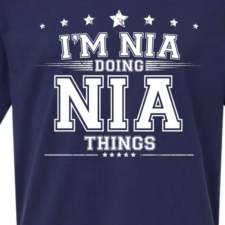 Im Nia Doing Nia Things Sueded Cloud Jersey T-Shirt