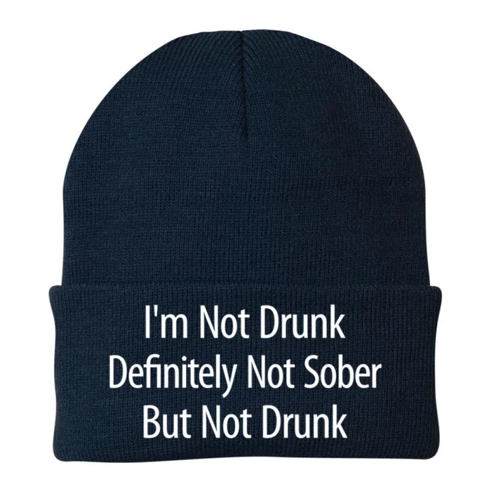 Im Not Drunk Definitely Not Sober But Not Drunk Cool Gift Knit Cap Winter Beanie