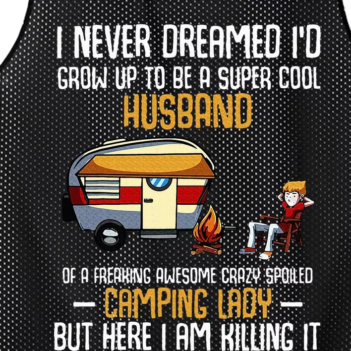 I Never Dreamed ID Grow Up To Be A Super Cool Husband Funny Mesh Reversible Basketball Jersey Tank