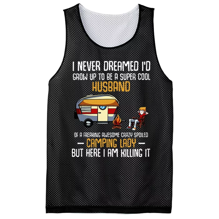 I Never Dreamed ID Grow Up To Be A Super Cool Husband Funny Mesh Reversible Basketball Jersey Tank