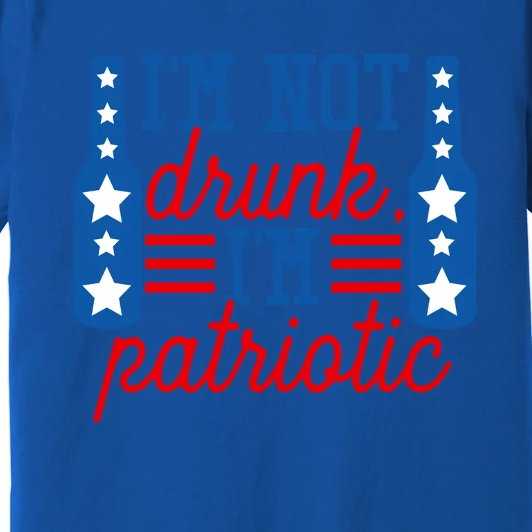 Im Not Drunk Im Patriotic Funny Ing American Flag Gift Premium T-Shirt