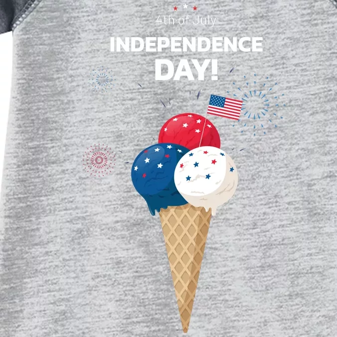 Independence Day Ice Cream Red White And Blue Infant Baby Jersey Bodysuit