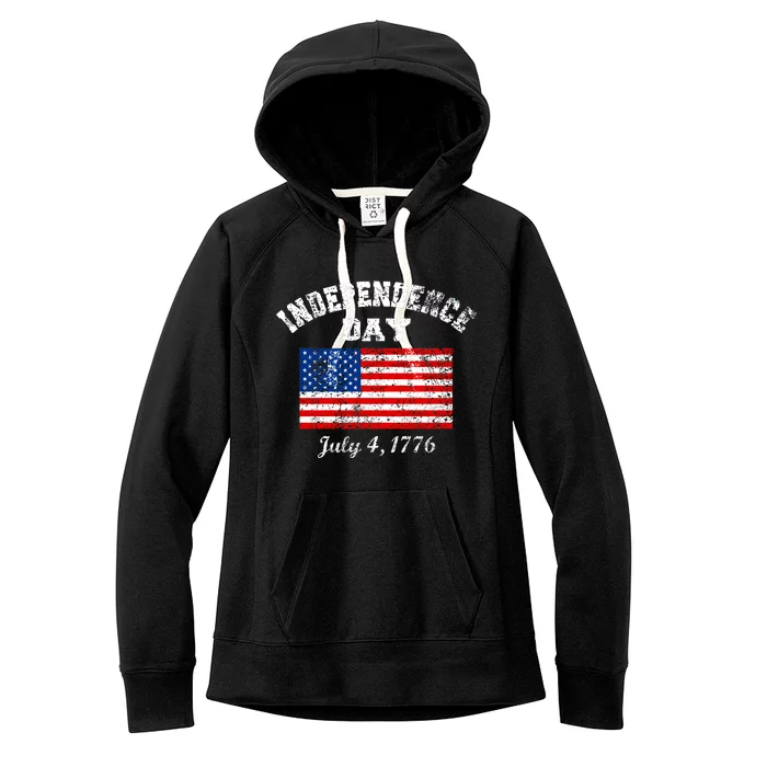 Independence Day July 4 1776 Vintage Women's Fleece Hoodie