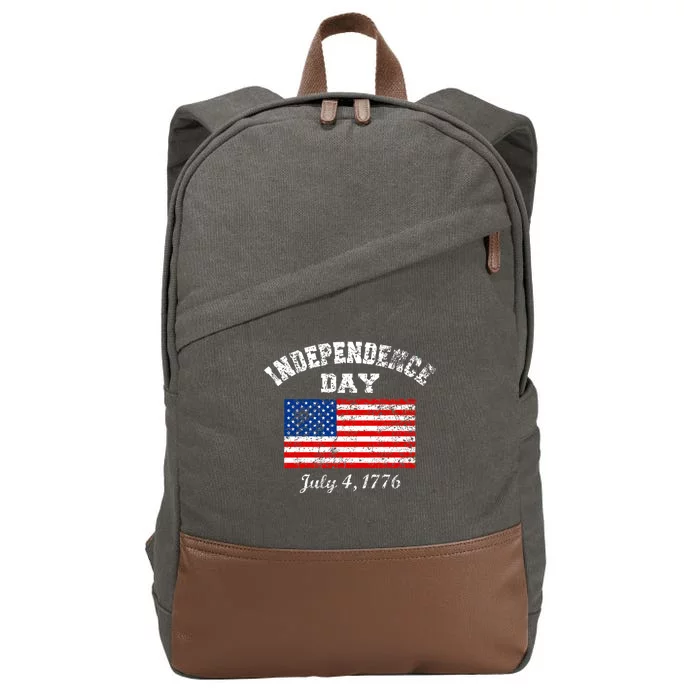 Independence Day July 4 1776 Vintage Cotton Canvas Backpack