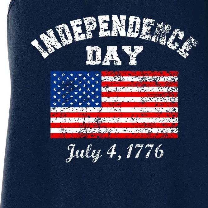 Independence Day July 4 1776 Vintage Women's Racerback Tank