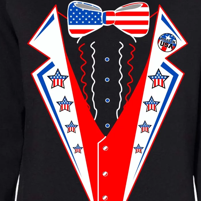 Independence Day USA Tuxedo Tux Womens California Wash Sweatshirt