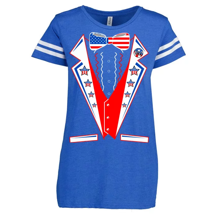 Independence Day USA Tuxedo Tux Enza Ladies Jersey Football T-Shirt