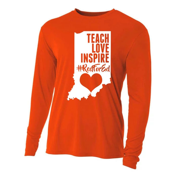 Indiana #Red For Ed Cooling Performance Long Sleeve Crew