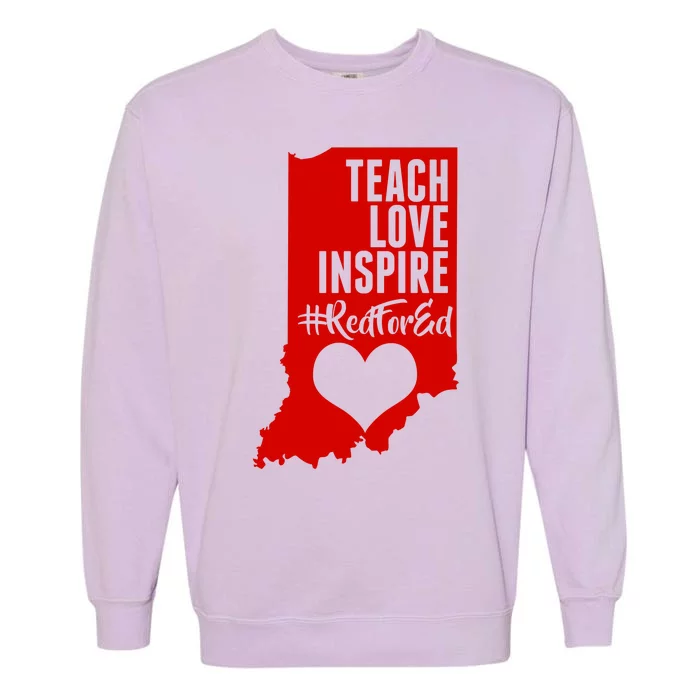 Indiana #Red For Ed Garment-Dyed Sweatshirt