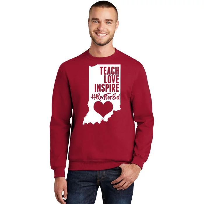 Indiana #Red For Ed Tall Sweatshirt