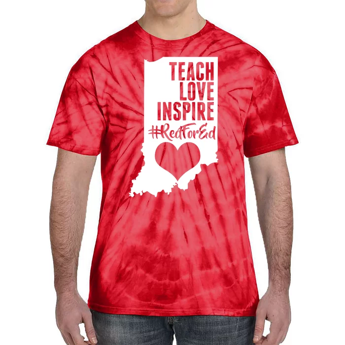 Indiana #Red For Ed Tie-Dye T-Shirt