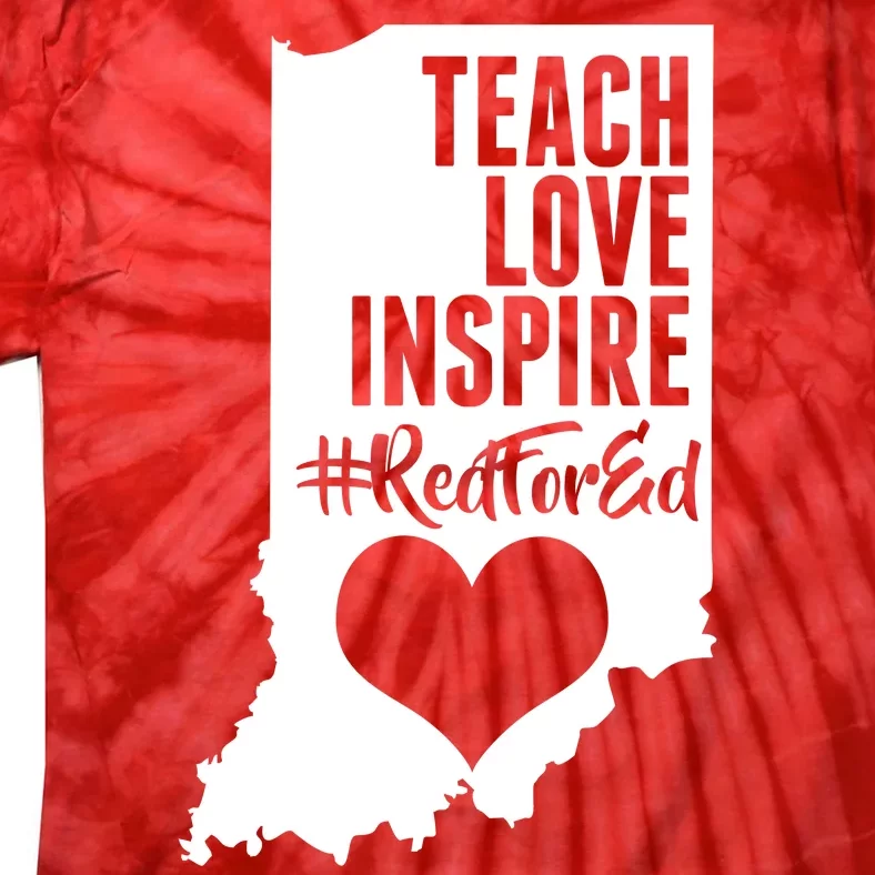 Indiana #Red For Ed Tie-Dye T-Shirt