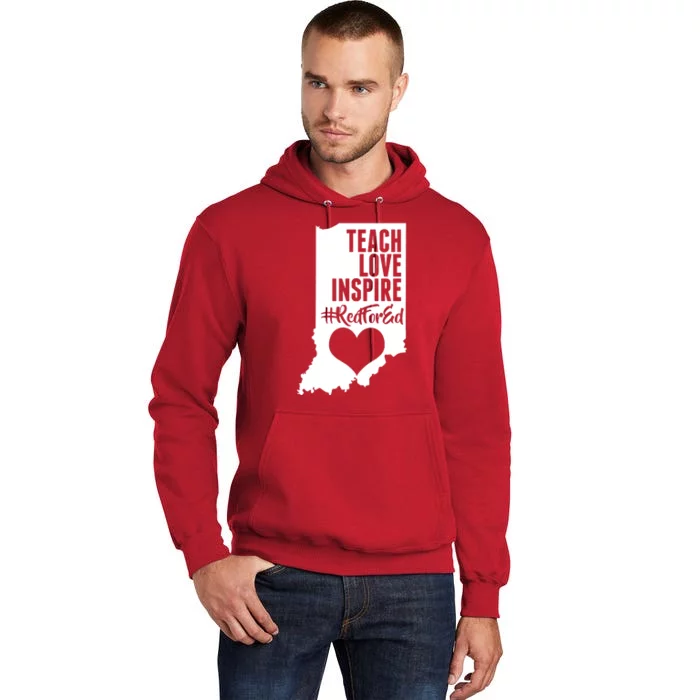 Indiana #Red For Ed Tall Hoodie