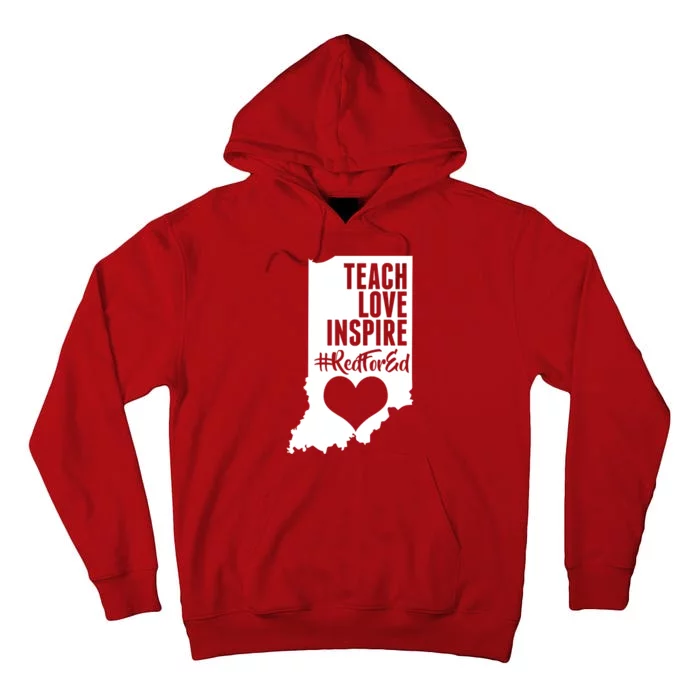 Indiana #Red For Ed Tall Hoodie