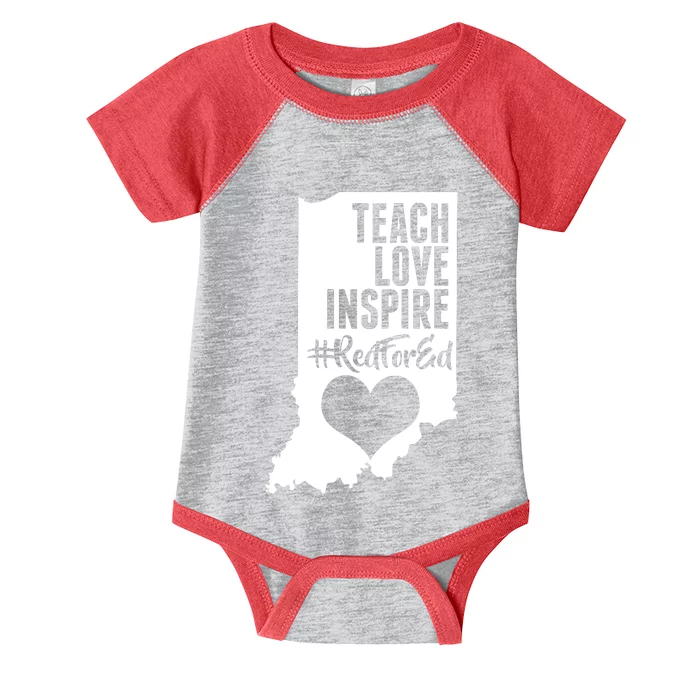 Indiana #Red For Ed Infant Baby Jersey Bodysuit