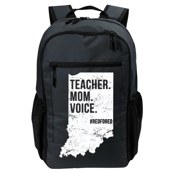 Indiana Teachers Red For Ed Mom Voice Daily Commute Backpack