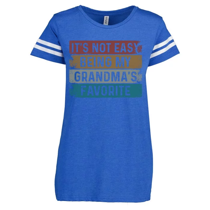 It's Not Easy Being My Grandma's Favorite Retro Enza Ladies Jersey Football T-Shirt