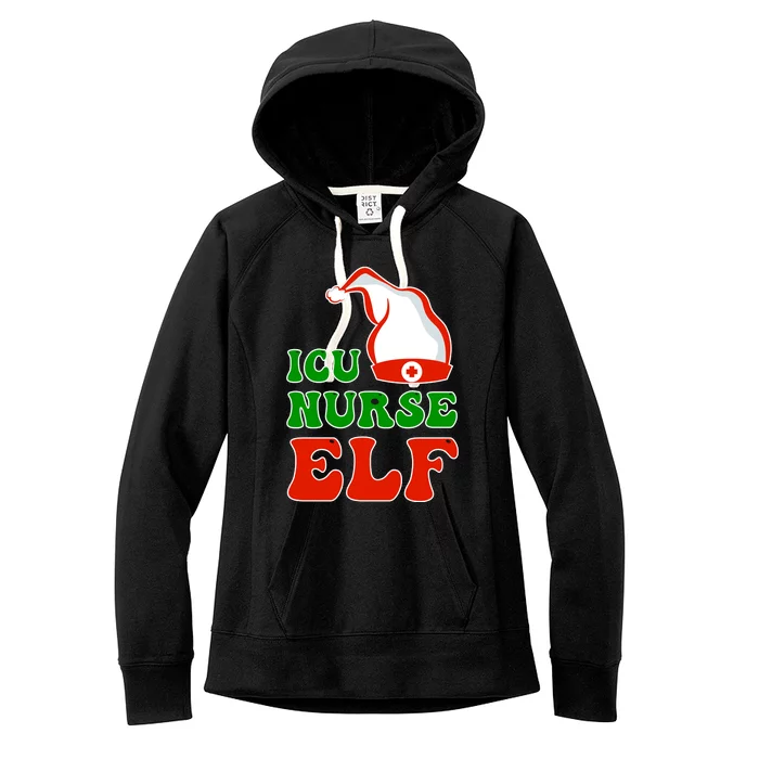 ICU Nurse Elf Women's Fleece Hoodie