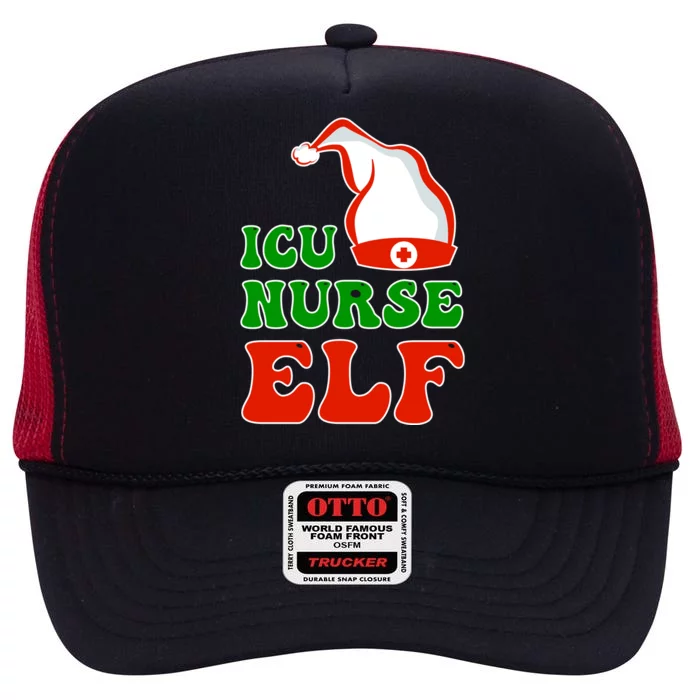 ICU Nurse Elf High Crown Mesh Trucker Hat