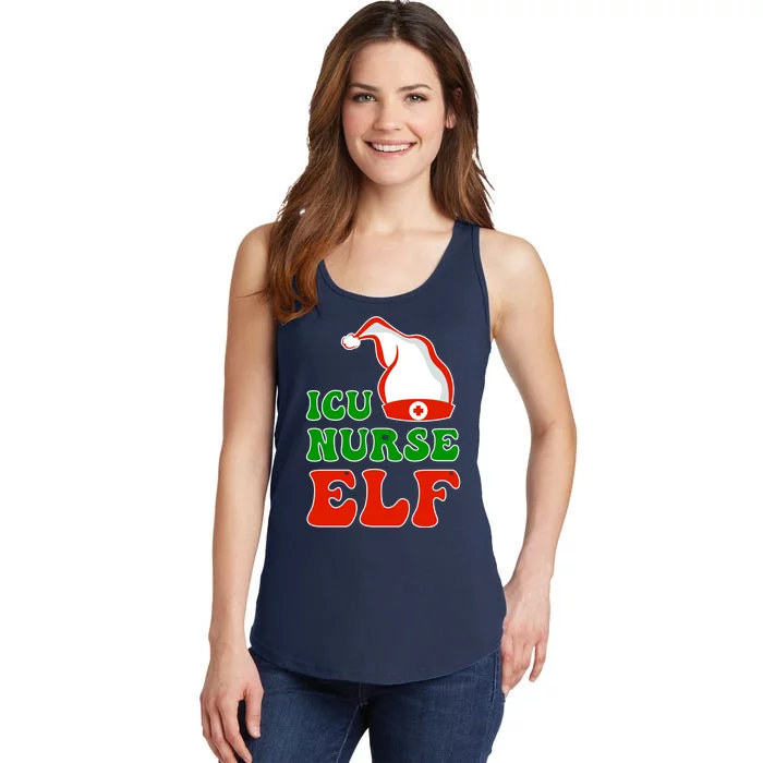 ICU Nurse Elf Ladies Essential Tank