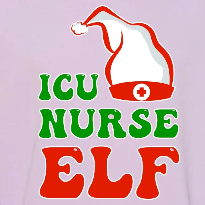 ICU Nurse Elf Garment-Dyed Sweatshirt