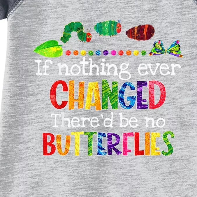 If Nothing Ever Changed There'd Be No Butterflies Funny Infant Baby Jersey Bodysuit