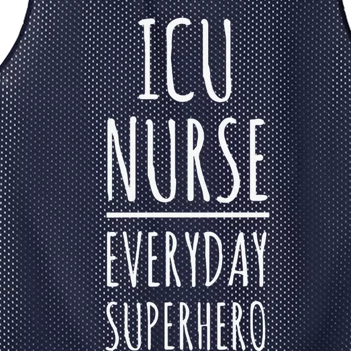 ICU Nurse Everyday Superhero National Nurses Day Mesh Reversible Basketball Jersey Tank