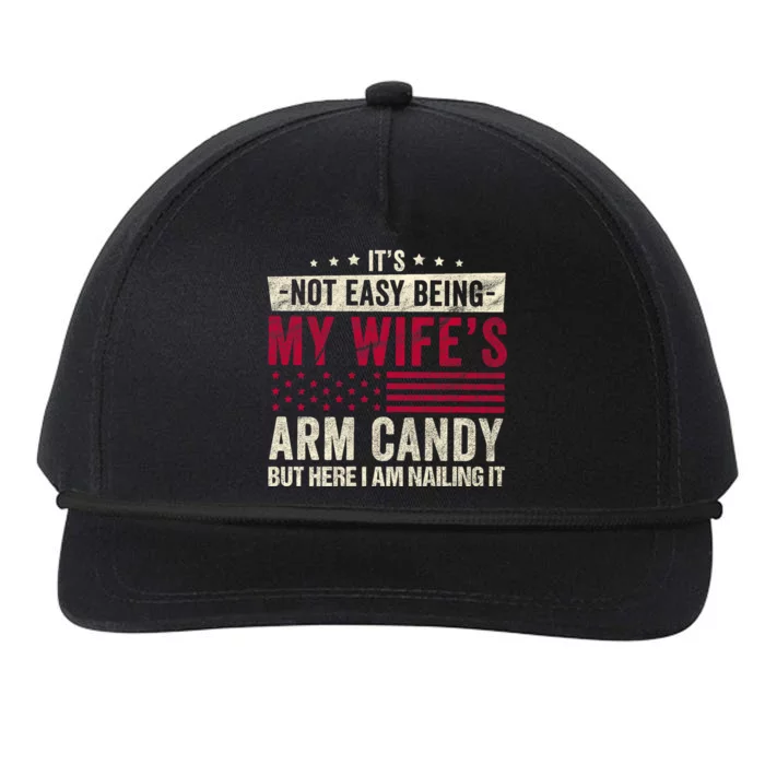 Its Not Easy Being My WifeS Arm Candy Snapback Five-Panel Rope Hat