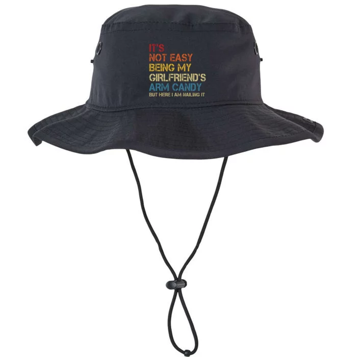 Its Not Easy Being My Girlfriends Arm Candy Retro Legacy Cool Fit Booney Bucket Hat