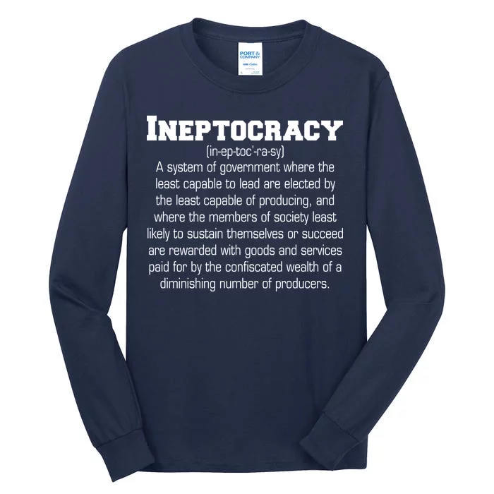 Ineptocracy Definition Tall Long Sleeve T-Shirt