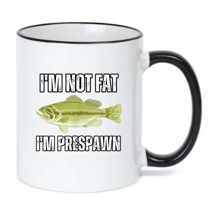 IM Not Fat IM Prespawn Bass Fishing Funny Graphic Black Color Changing Mug