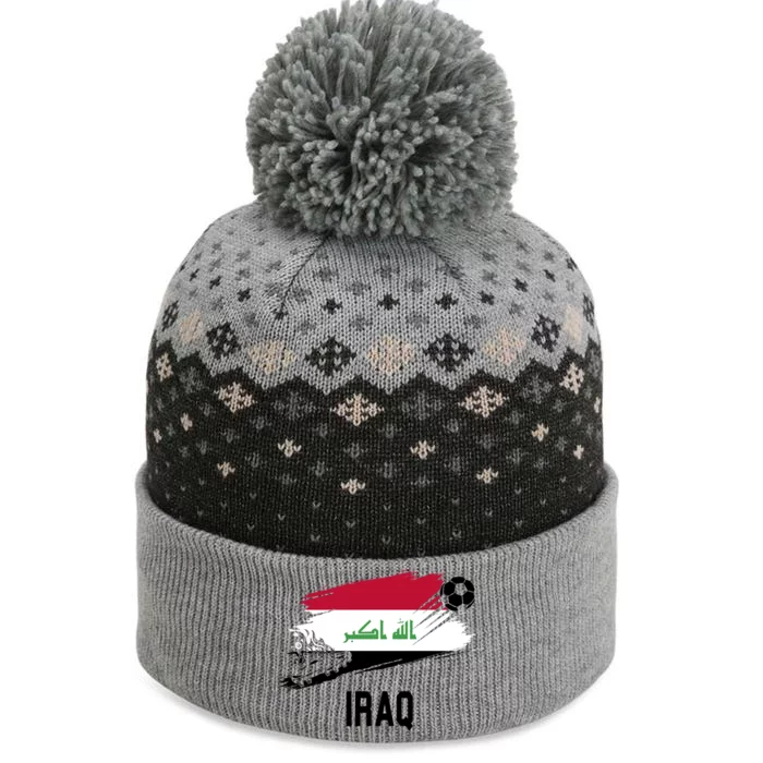 Iraq National Football Soccer Team Flag The Baniff Cuffed Pom Beanie