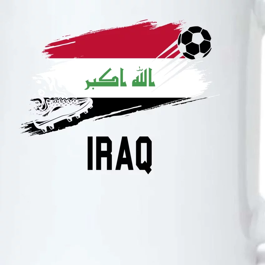 Iraq National Football Soccer Team Flag Black Color Changing Mug