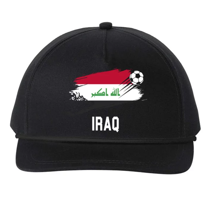 Iraq National Football Soccer Team Flag Snapback Five-Panel Rope Hat