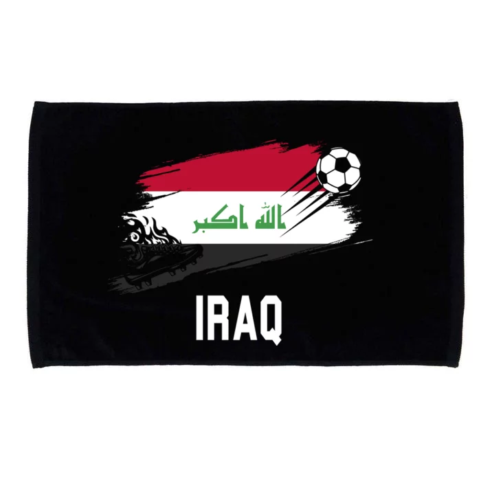 Iraq National Football Soccer Team Flag Microfiber Hand Towel