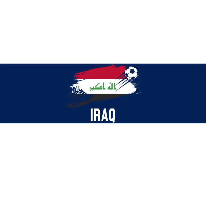 Iraq National Football Soccer Team Flag Bumper Sticker