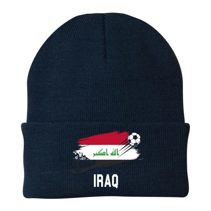 Iraq National Football Soccer Team Flag Knit Cap Winter Beanie