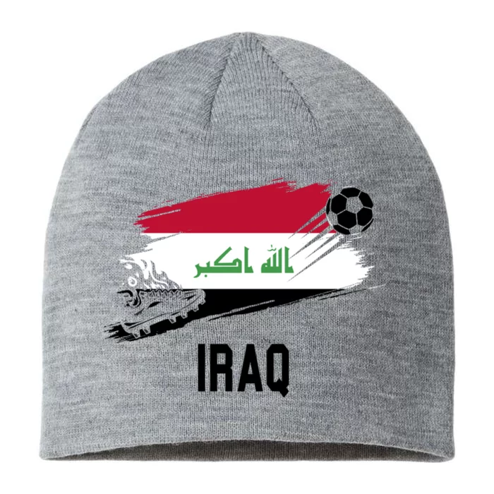 Iraq National Football Soccer Team Flag 8 1/2in Sustainable Knit Beanie